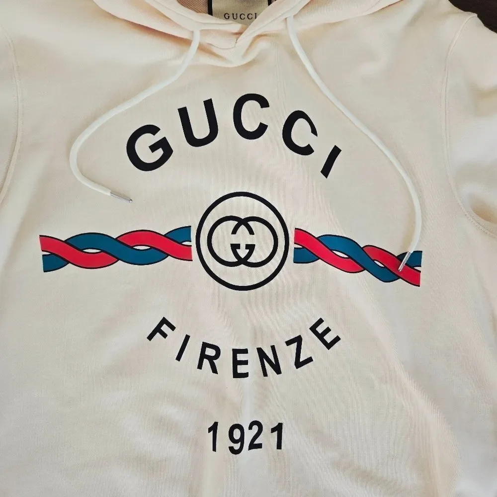 Gucci Firenze 1921 Hooded Sweatshirt Top L